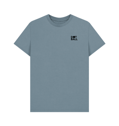 Dot ball Printed blue T-shirt with Cricket design on the back