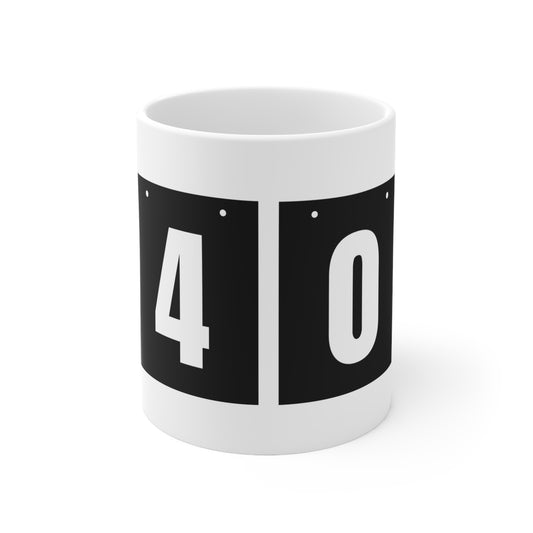 40 Not Out Mug