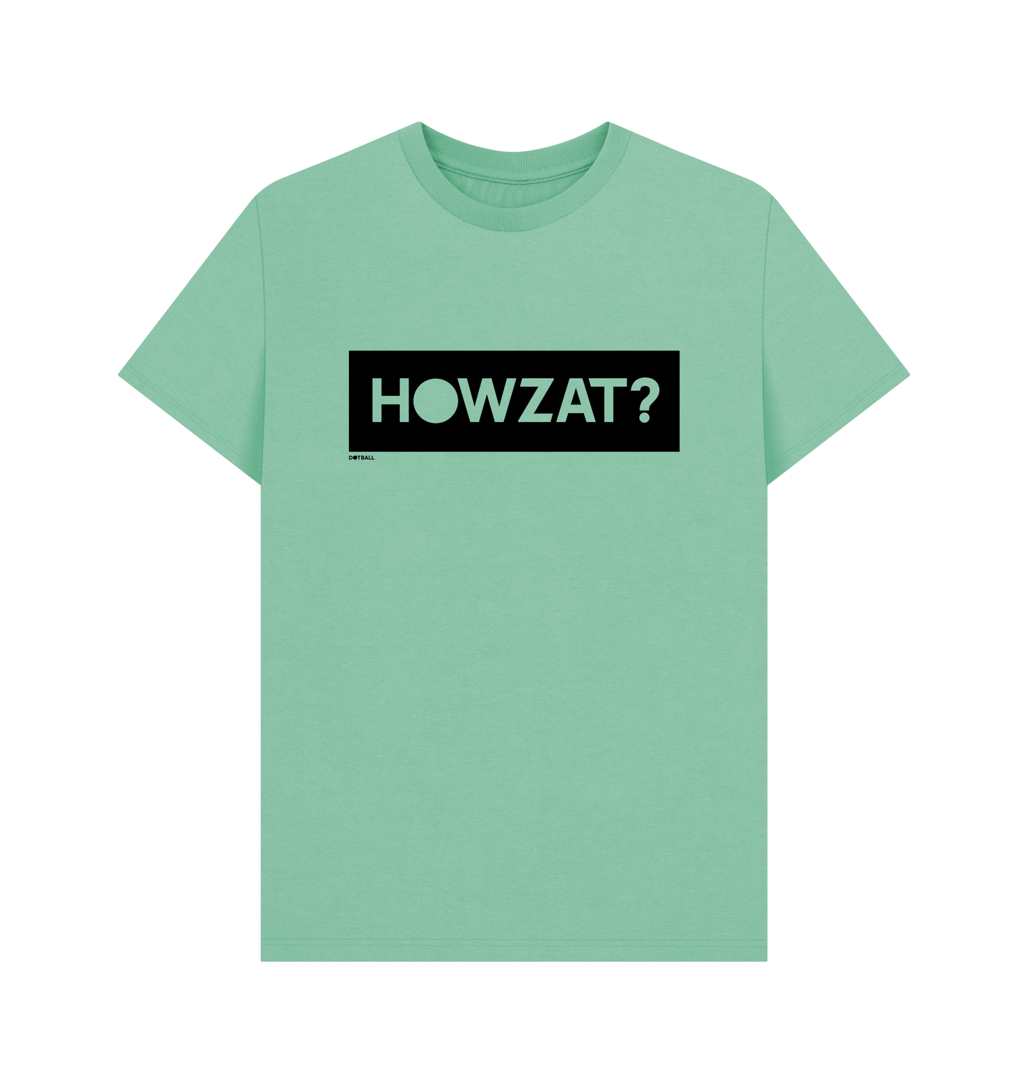 Dot ball green howzat cricket t-shirt