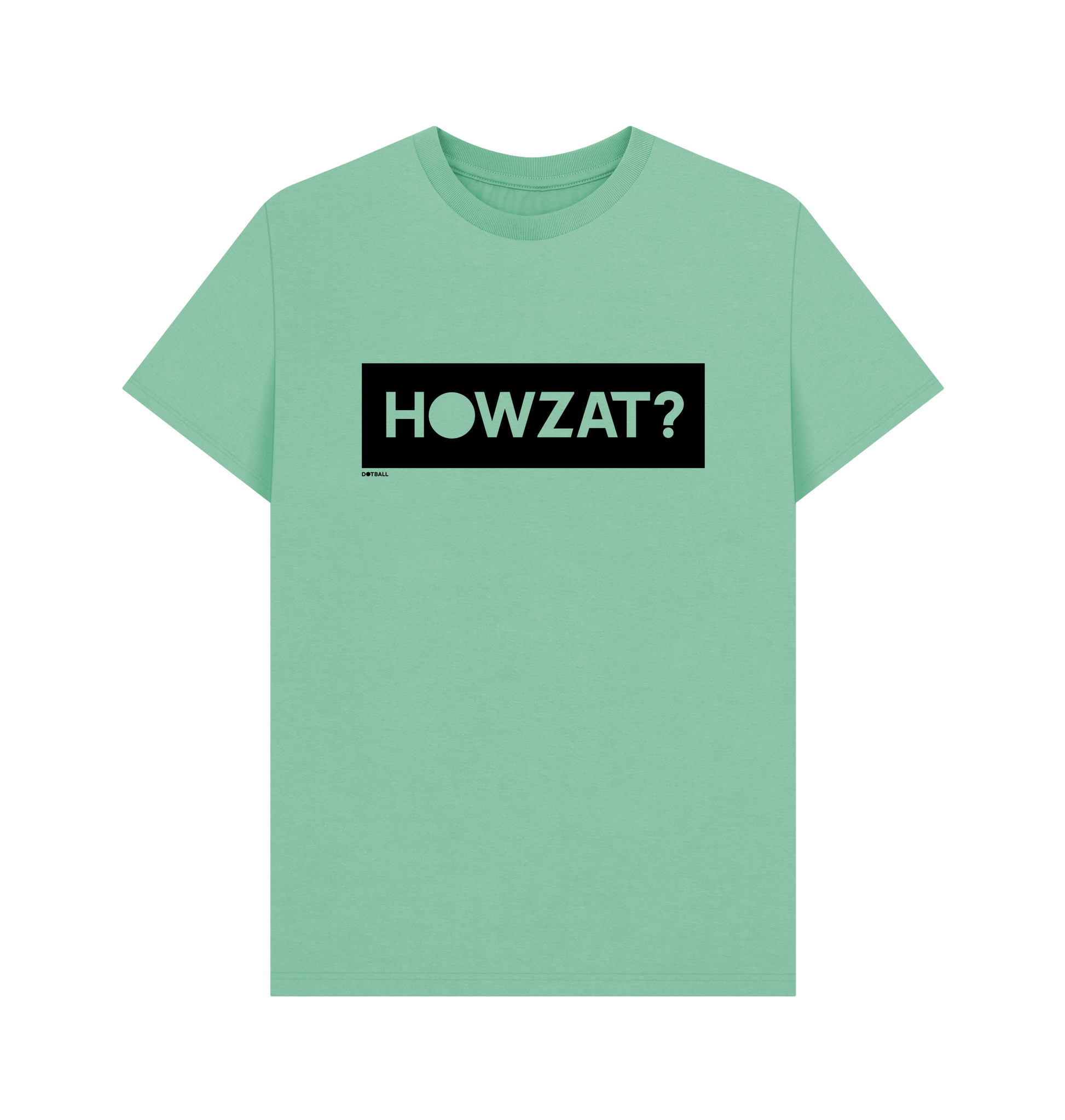 Dot ball green howzat cricket t-shirt