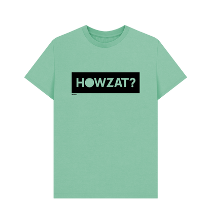 Dot ball green howzat cricket t-shirt