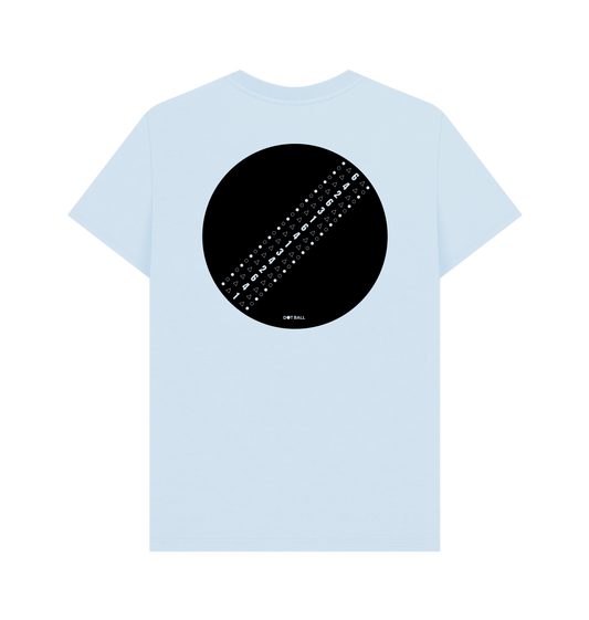 Sky Blue Printed T-shirt Back