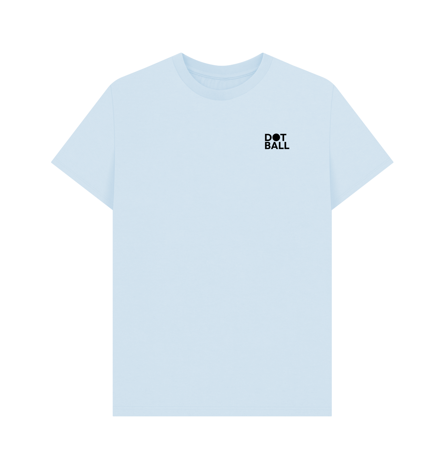 Dot ball Printed sky blue T-shirt with Cricket design on the back
