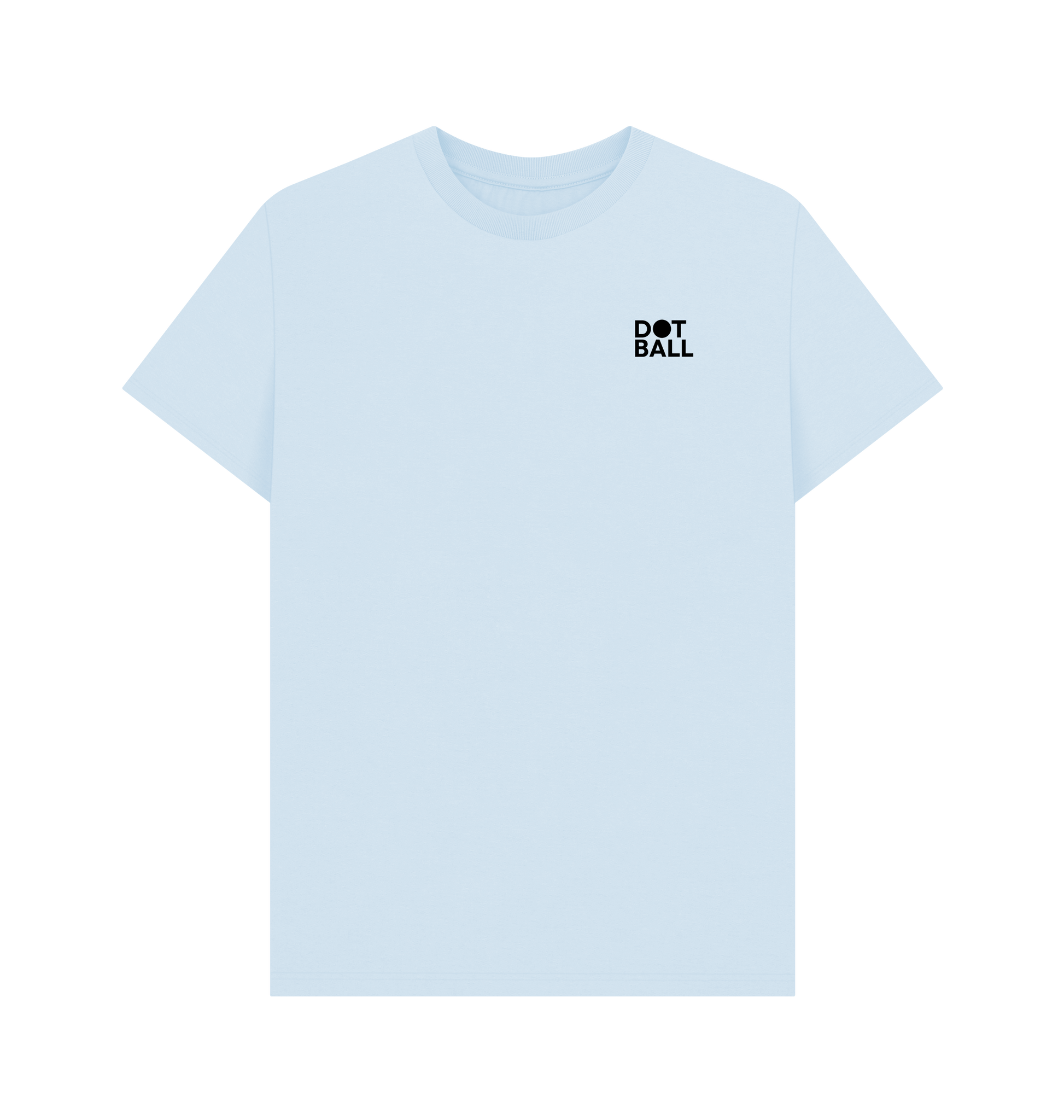 Dot ball Printed sky blue T-shirt with Cricket design on the back