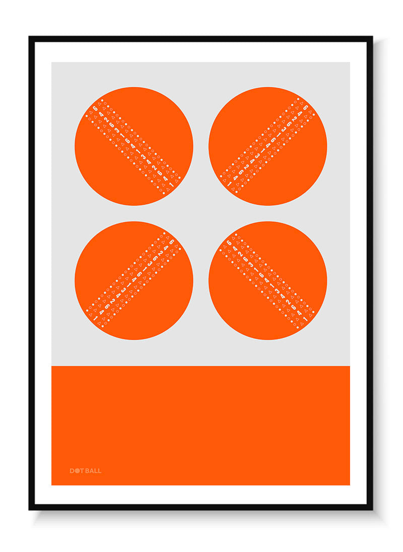 4 Ball Orange - Dot Ball Prints