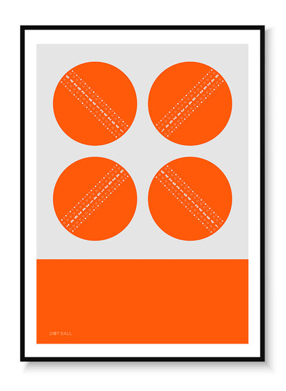 4 Ball Orange - Dot Ball Prints