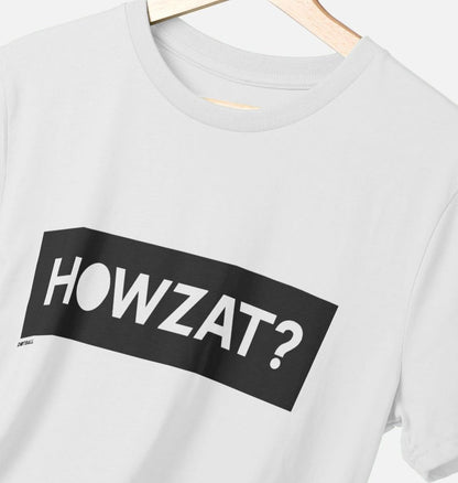 Dot ball white howzat cricket t-shirt