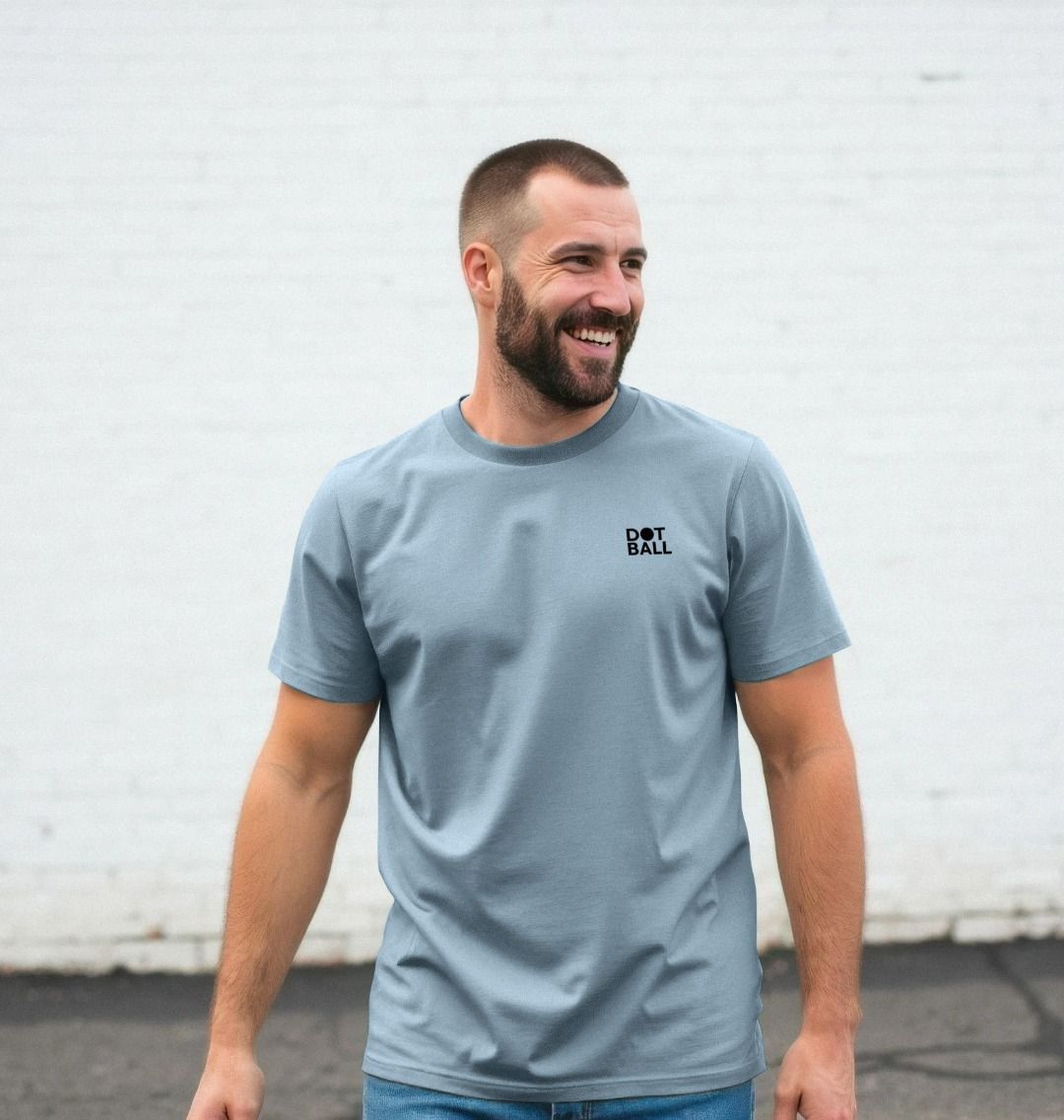Dot ball cricket t-shirt blue